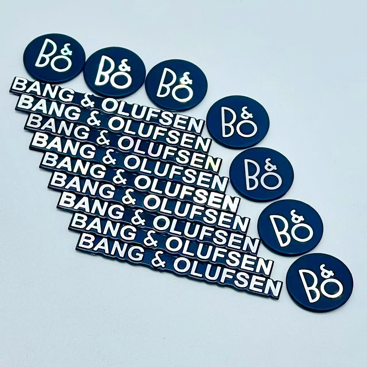 5 ou 10 peças BANG&OLUFSEN B&O Emblemas Adesivos de Alta Qualidade para Carro, para Alto-falantes Hi-Fi e Áudio, Acessórios de Estilo