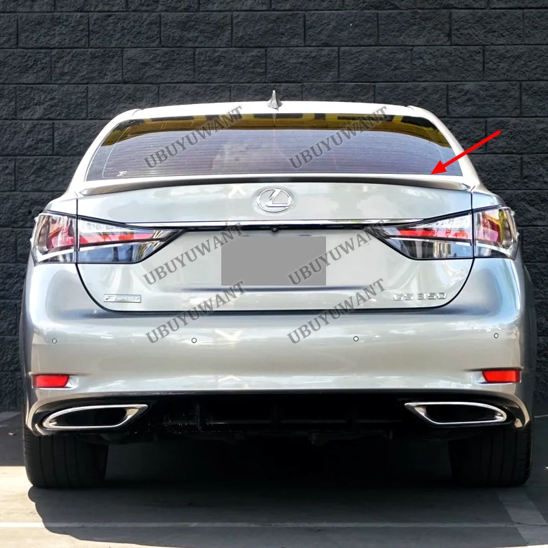 For Lexus GS GS250 GS300 GS350 2013 - 2017 High Quality ABS Material Unpainted Color Rear Trunk Lid Spoiler Car Accessories