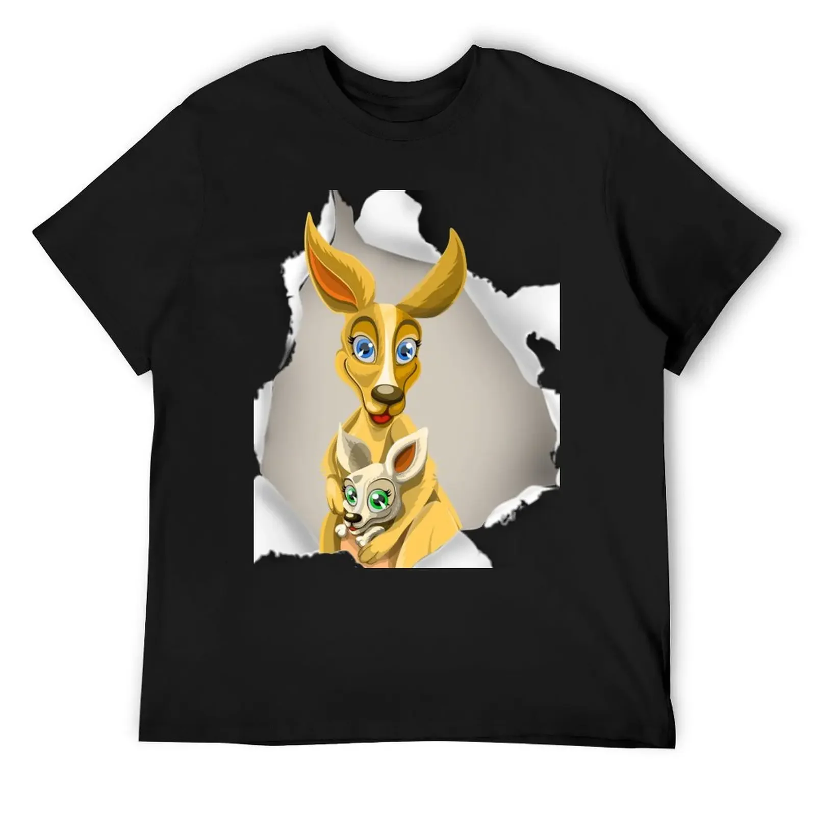 Cute Kangaroo joey T-Shirt man t shirt customizeds plus sizes graphic t shirts mens tall t shirts