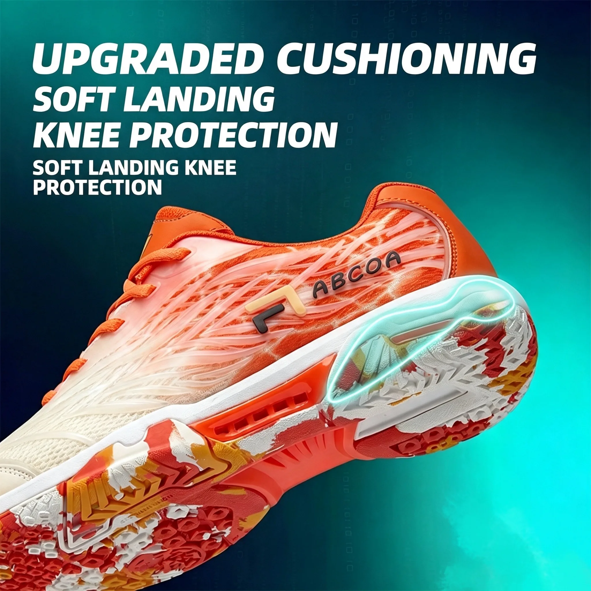 Qingfeiyu Professional Badminton Shoes, Breathable Mesh, Shock Absorption, Anti-slip Indoor Competition Training Sneakers