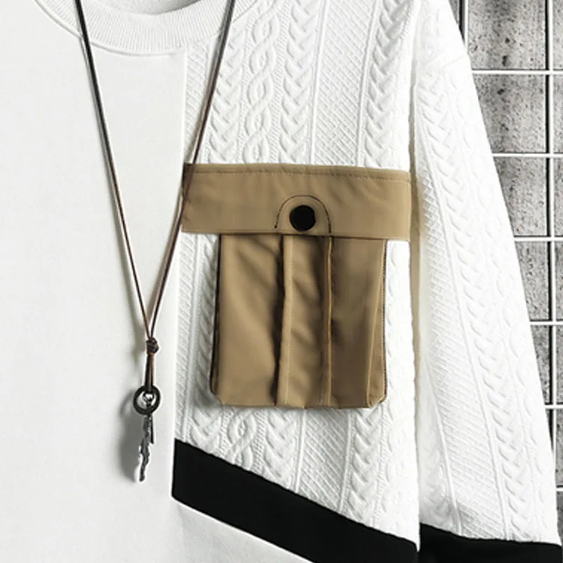 Men's Clothing 2023 Autumn and Winter New Splicing Pockets Fashion Stripe Long Sleeve Round Neck Loose Versatile Trend Pullover