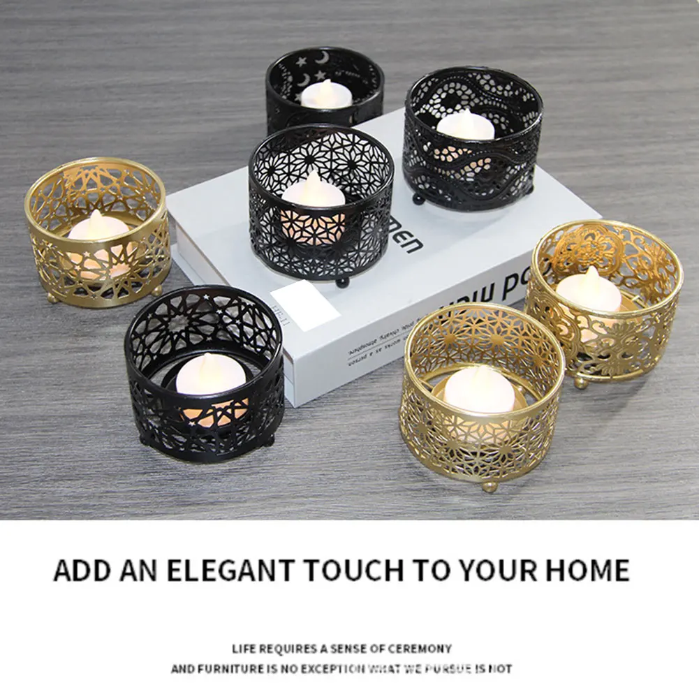 

Простой полый подсвечник, огнестойкая подставка для свечей для наружных патио