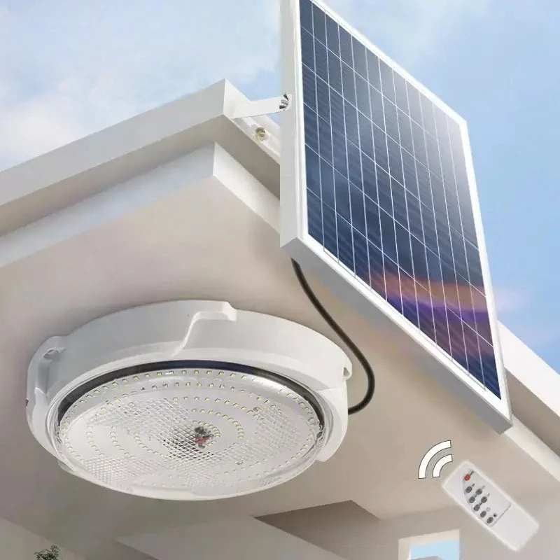 

100W 200W 300W Solar Lights 1000Lumen Outdoor Indoor Home Intelligent Solar LED Ceiling Pendant Light with Remote Control
