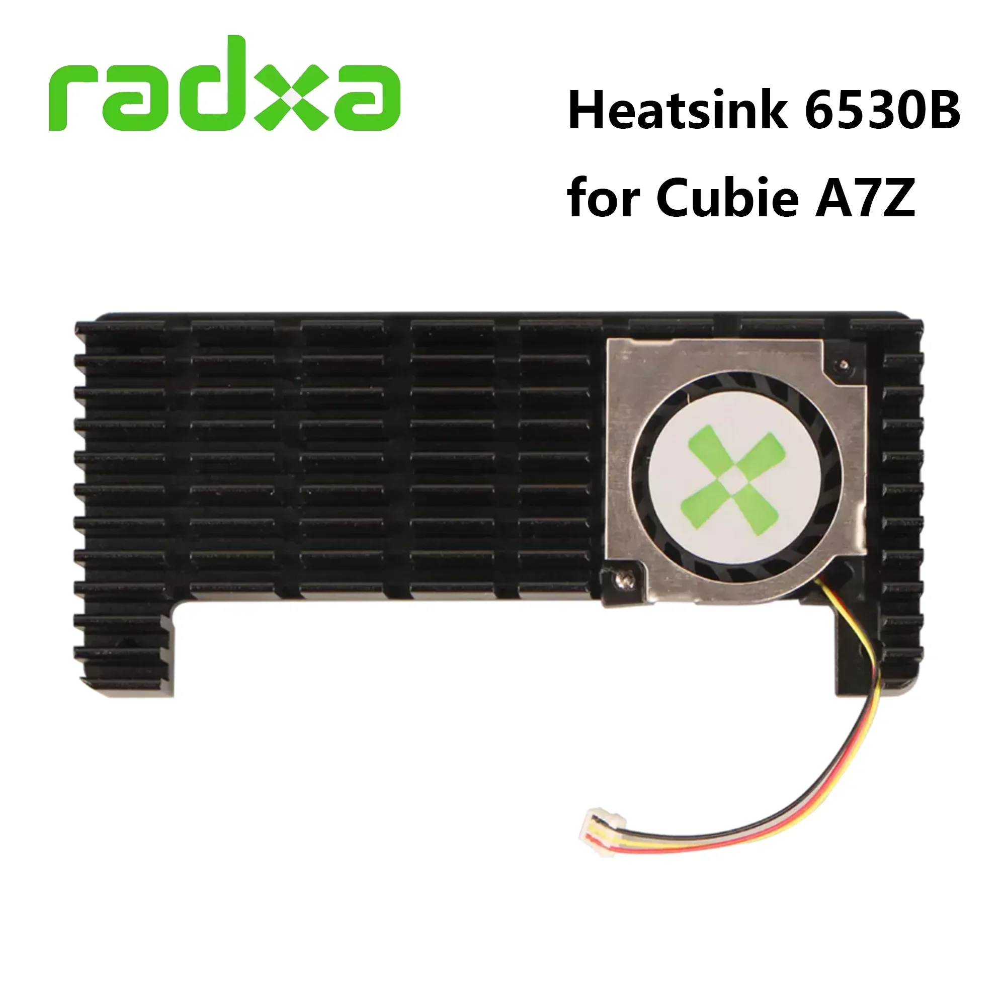Radxa A7Z Heatsink 6530B for Radxa Cubie A7Z , Aluminum Heatsink with fan,PWM Speed Control, Efficient heat dissipation