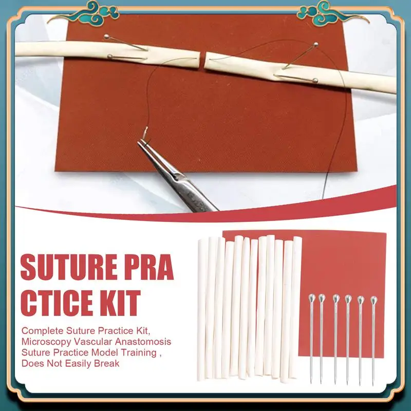 ABJG-Complete Suture Practice Kit, Microscopy Vascular Anastomosis Suture Practice Model Training , Does Not Easily Break