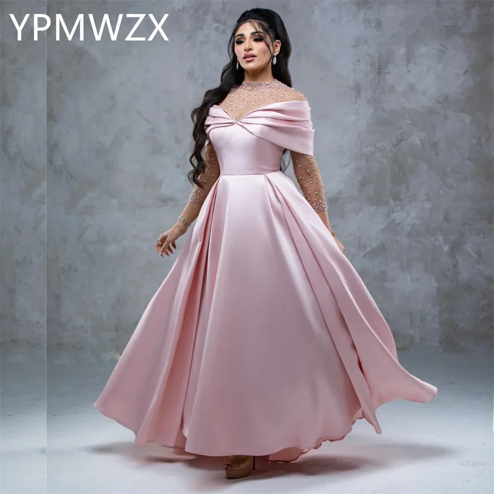 

Customized Evening Dress Party Occasion Women Formal YPMWZX Off-the-shoulder A-line Floor Length Skirts Bespoke D