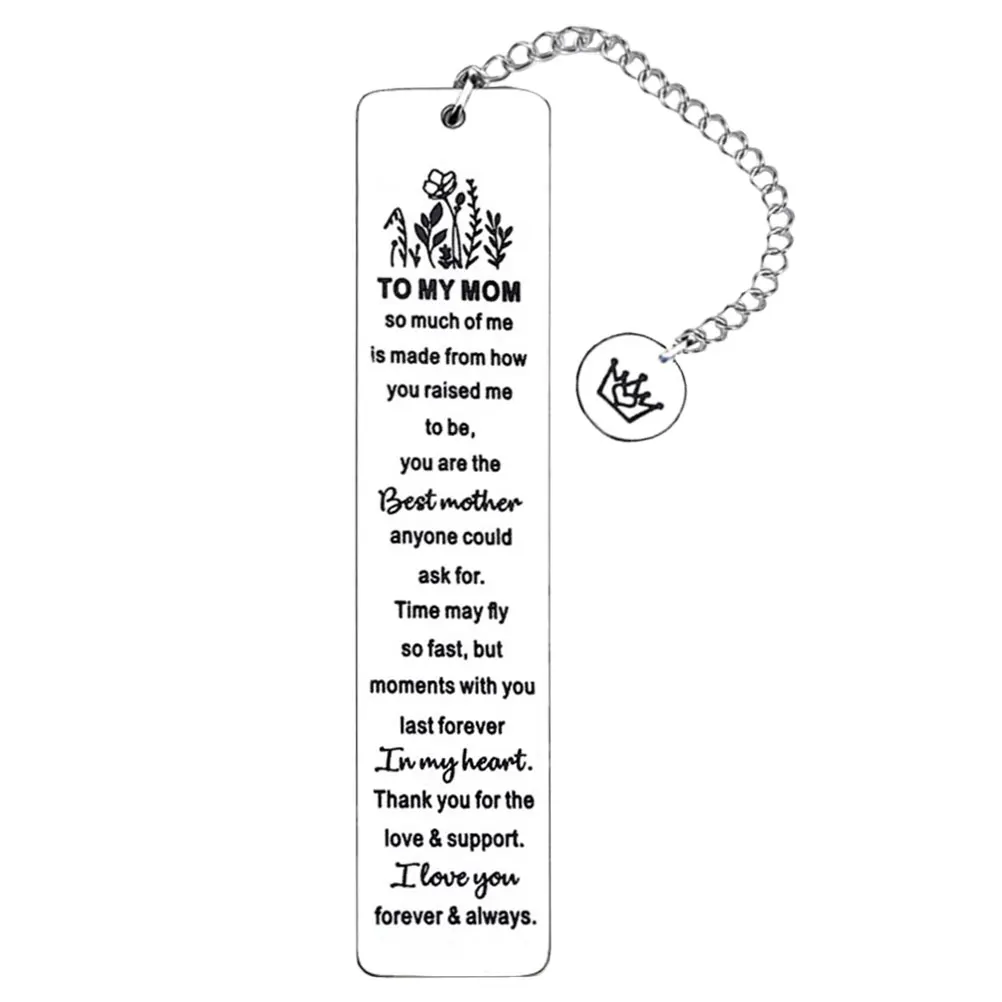 

Stainless Steel Bookmark Markers for Women Unique Bookmarks Bookmarkers Cute Silver Lovers Miss