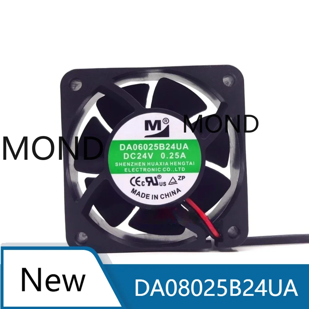 

DA06025B24UA Server Cooling Fan DA06025B24U High Air Chassis CPU Power Supply Inverter Cooler Fan 6025 24V 0.25A 6CM 60x60x25mm