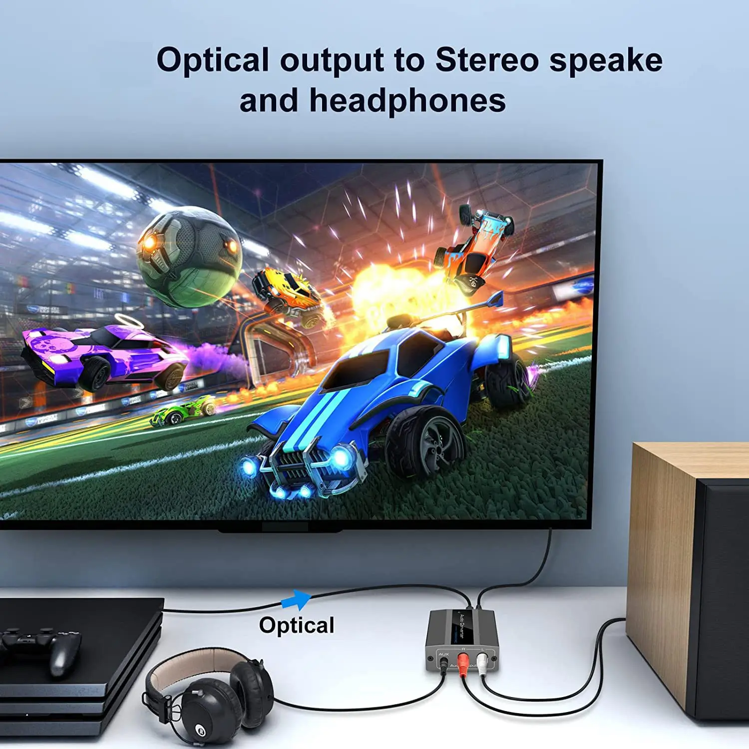 ตัวแปลงสัญญาณเสียงแบบออปติคอลเป็น RCA, ตัวแปลงสัญญาณเสียงดิจิตอลเป็นอนาล็อกเป็น RCA ขนาด3.5มม. พร้อมสายออปติคัล