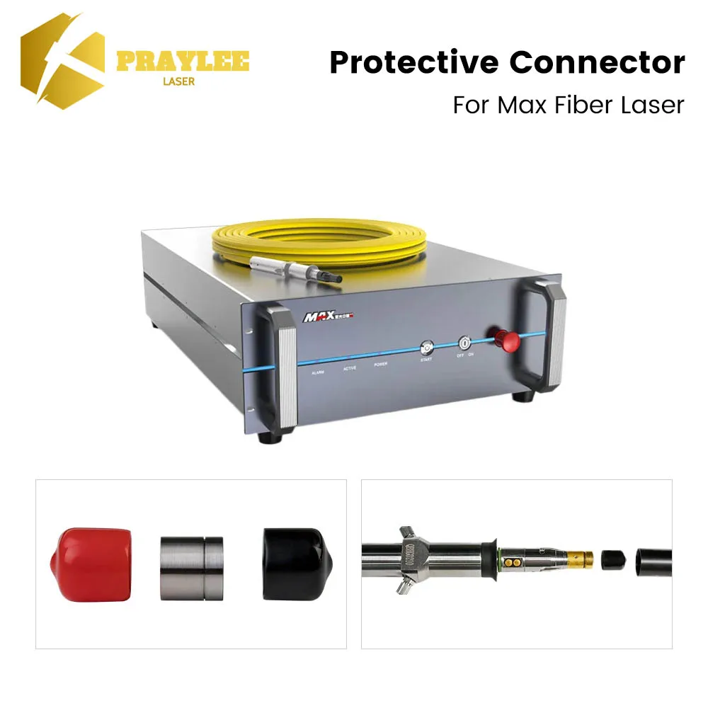 Imagem -05 - Praylee Fibra Laser Fonte Proteção Cap Fibra Óptica Cristal Max Saída Lente Conector de Proteção 1.5kw 3kw 6kw Qbh