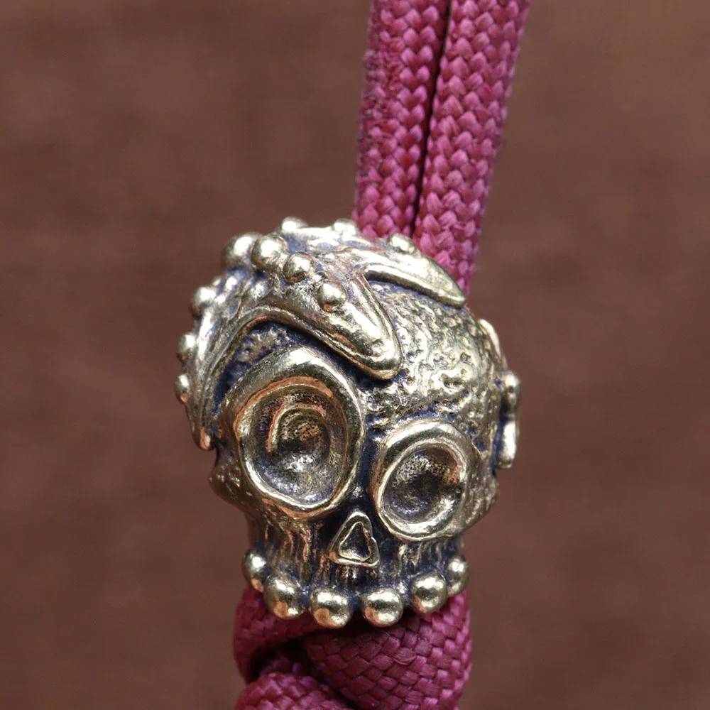 Diver Helmet Starfish Brass Knife Beads EDC DIY Paracord Woven Bracelet Lanyard Pendant Accessories Outdoor Tool Hangings Charms view 4