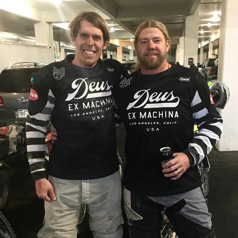 New 2024 DEUS EX MACHINA Moto Jersey Breathable sweat-wicking Motocross Jersey Offroad Downhill T-shirt Mountain Bike Jersey BMX