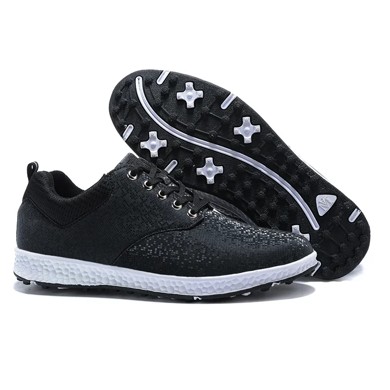 Women Golf Shoes Outdoor Non-Slip Golf Sneakers Comfort Walking Sneakers Girls White Black Golf Training Sneakers