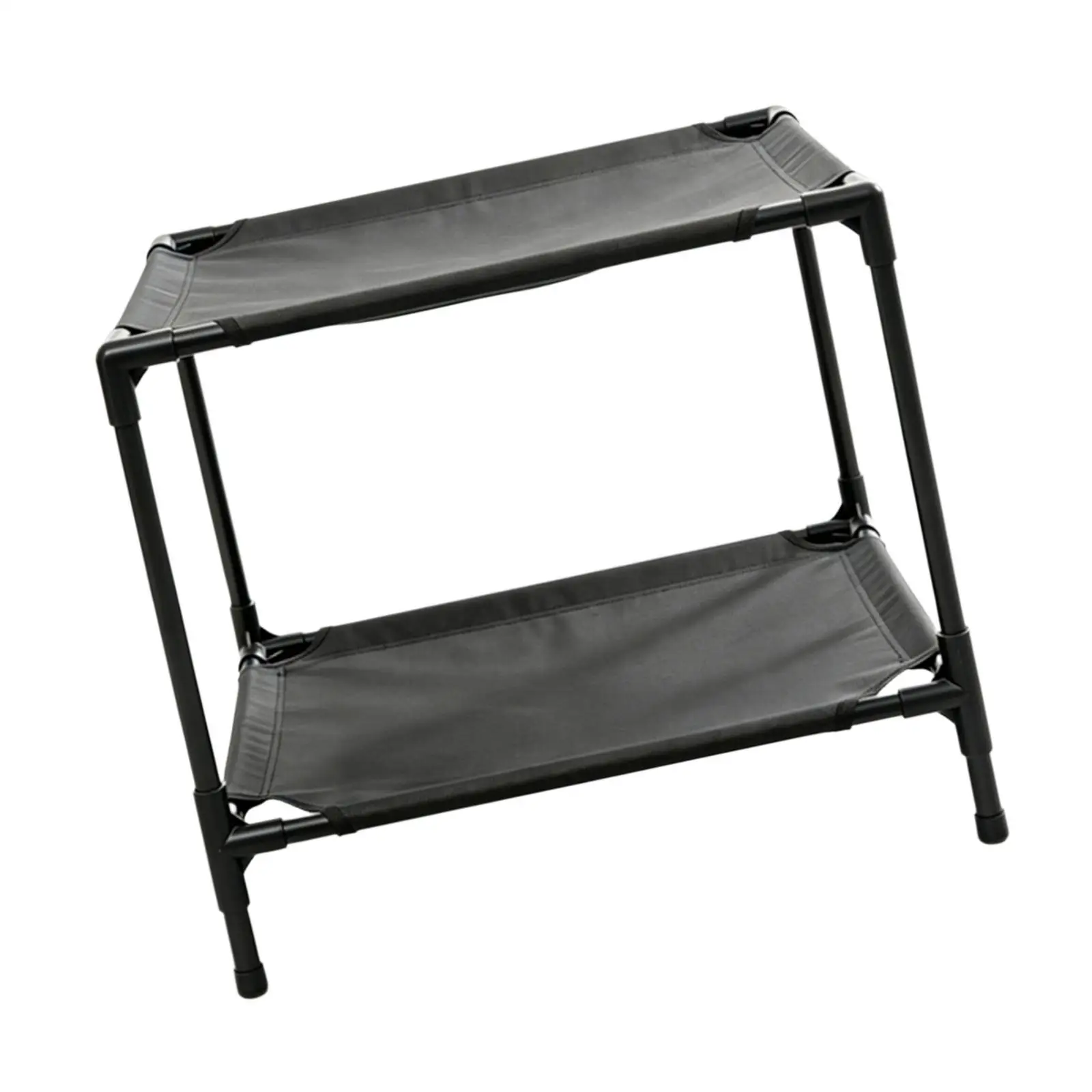 Elevated Double Pet Bed Two Levels Easy Clean Removable Washable Bunk Frame for Window Lounger Cat Dog view 4