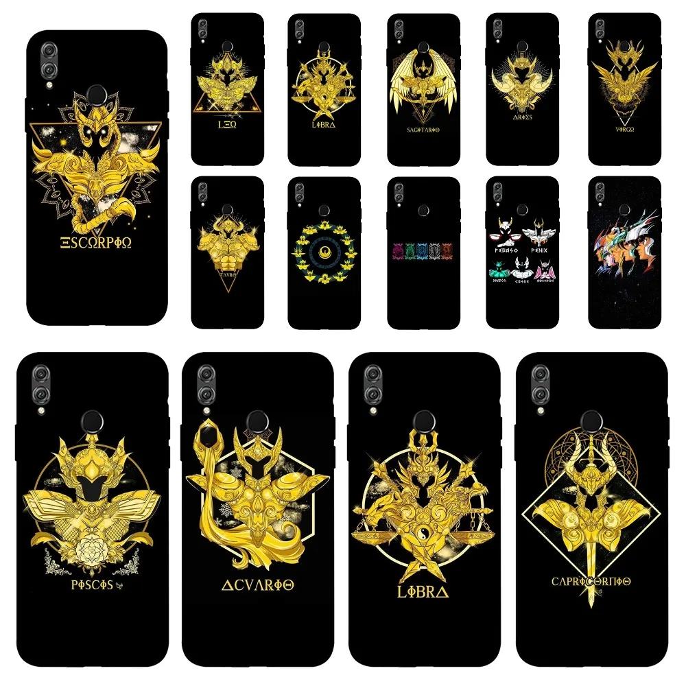 S-Saint S-Seiya Z-Zodiac Logo Phone Case For Huawei Honor 10 Lite 9 20 7A 9X 30 50 60 70 Pro Plus Soft Silicone Cover