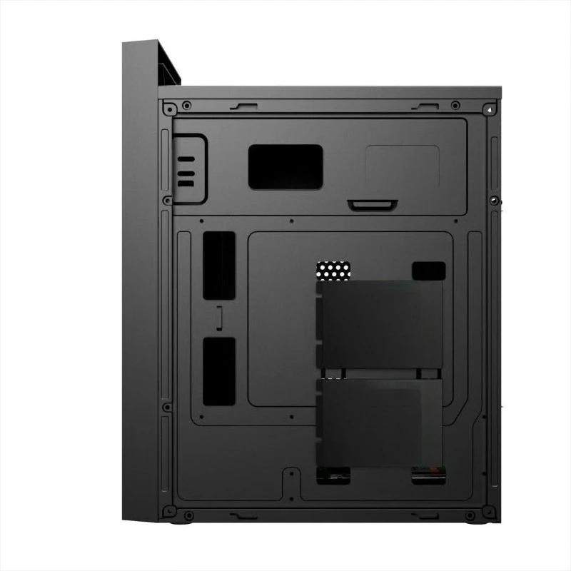 Portable MATX Desktop PC Case With Carry Handle Home Office Computer Chassis