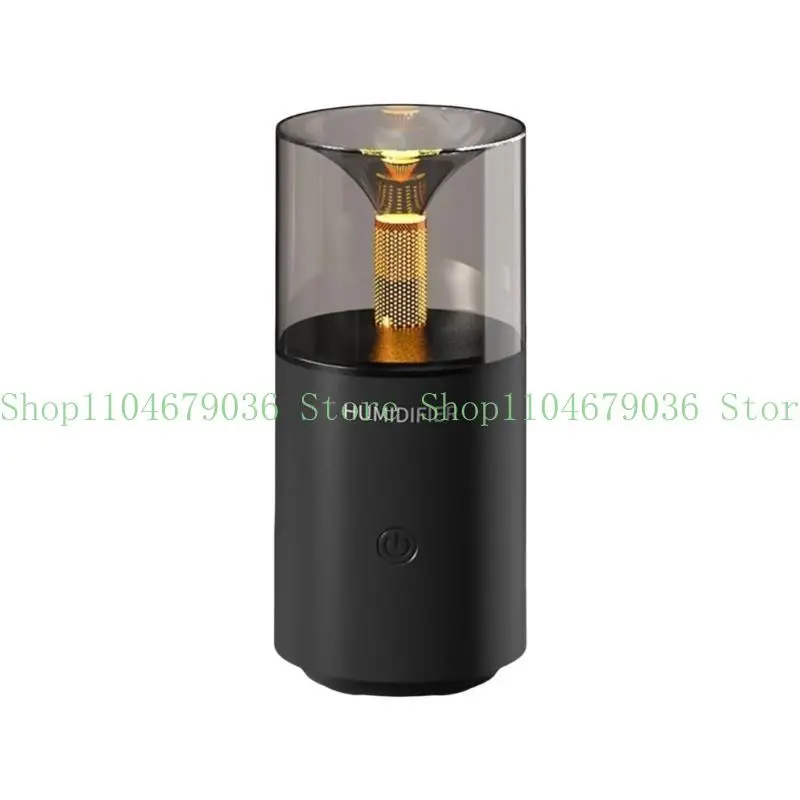 652F Automotive Retro Scent Humidifier Portable Essential Oil Diffuser Candlelight