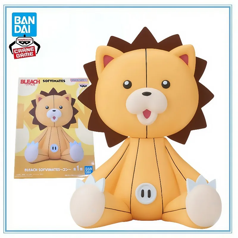 

BANDAI в наличии, оригинальная фигурка Banpresto Sofubi Sofvimates Bleach Kon Kawaii Q-Version, коллекция серии, модель персонажа из мультфильма