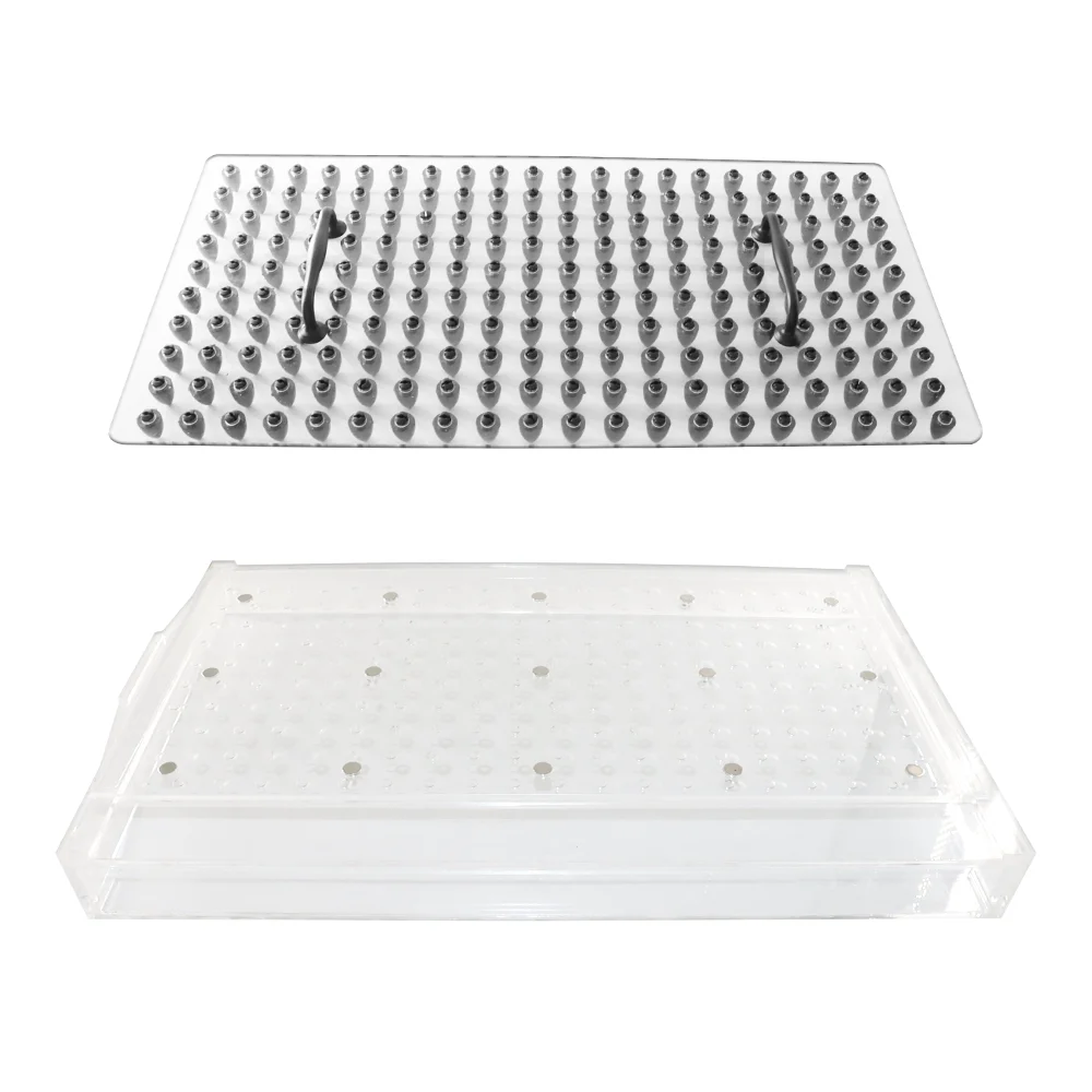 Custom Multi-Hole Efficiency Seeder Clear Acrylic Manual Seeder Seed Sowing Tool For Lettuce Cabbage Seedling