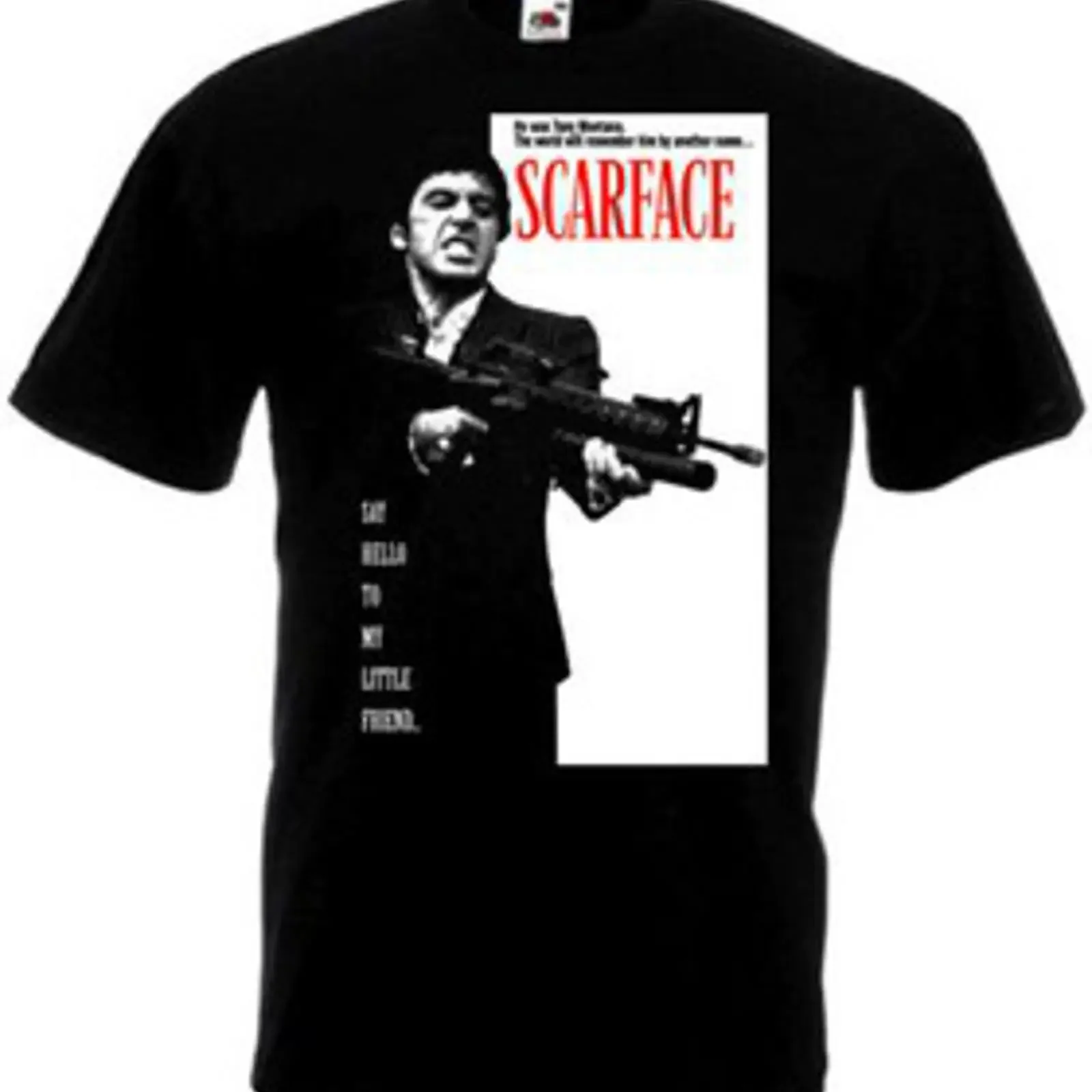 Camiseta SCARFACE Al Pacino Película Póster Negra todas las tallas c vintage Washed Top For Everyday Wear streetwear