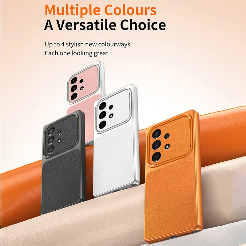 

Leather Back Cover with Lychee Texture for Samsung A23 Galaxy A23 Shock Protection for Mobile Phone Lambskin Cases Coque ShelI
