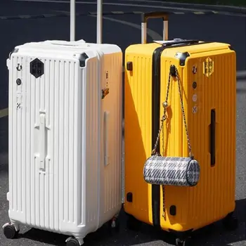 견고한 롤링 스피너 바퀴 트롤리 케이스, 여행용 케이스, 암호 여행 가방, 단색, 20 인치 수하물, 신제품 