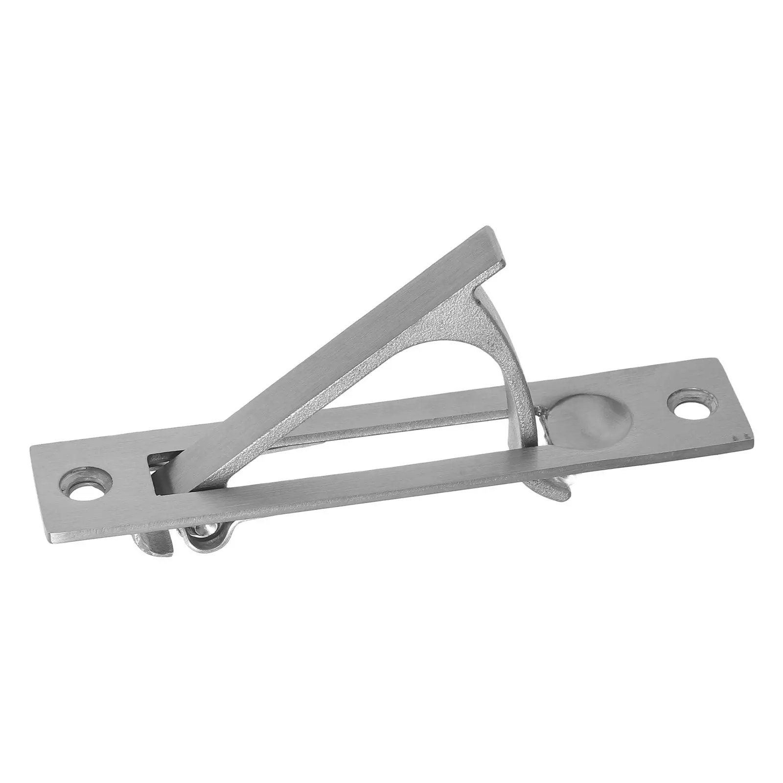 Stainless Steel Edge Hidden Door Pull Recessed Flush Mount Pocket Door Handle for Modern Sliding Doors Brushed Spring