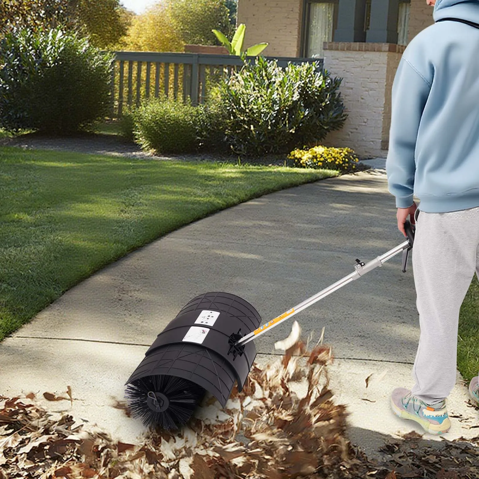 52cc 2 السكتة الدماغية قوة الغاز مكنسة يدوية في الهواء الطلق ممر الخرسانة الحديقة حديقة مكنسة منفاخ نظافة أداة المناظر الطبيعية #4