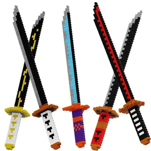 Samurai Schwert Bausteine für Kinder und Erwachsene, Ninja Blade, Katana, japanischer Anime, Schmetterling, Nichirin, Messer, Ziegel, Spielzeug, 480pcs 8 Hauptverkaufsfächer Borcation - №2