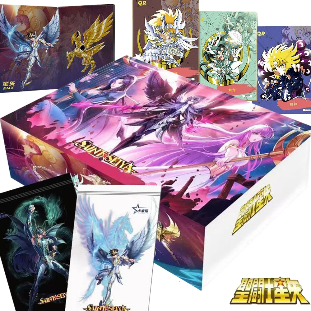 

Original Saint Seiya Card Collection Fantasy Myth Anime Aldebaran Aiolia Athena Luxury Crystal Flaunt Cards Kids Festival Gifts