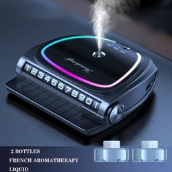 Car Essential Oil Humidifier Air Freshener Intelligent Spray USB Charging Aromatherapy Diffuser Parking Number Plate Supplies