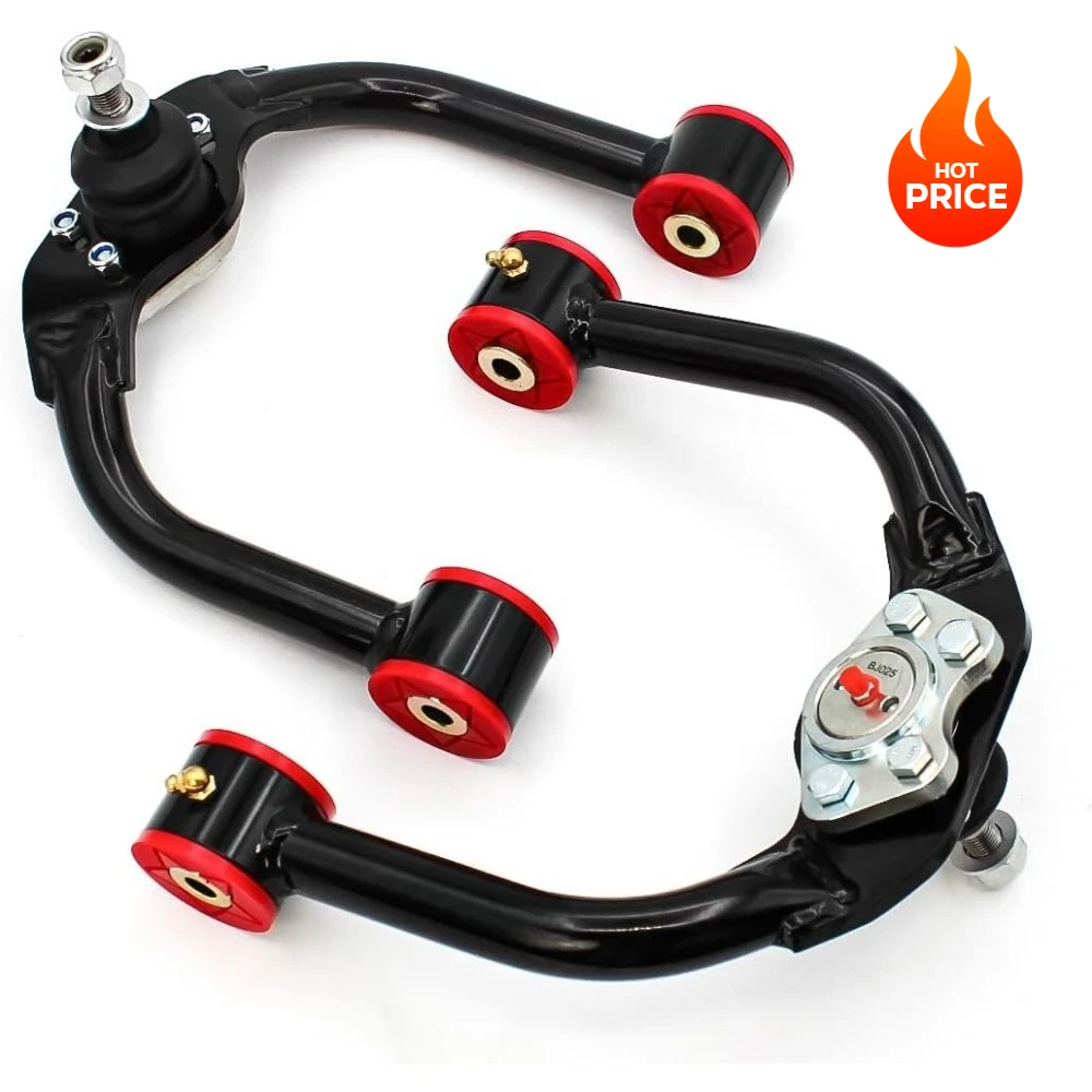 أدوات خارجية. أذرع التحكم العلوية الأمامية للرفع من Black1-4 بوصة، أذرع التحكم الأمامية القابلة للتعديل من الفولاذ الأنبوبي مع وصلات كروية