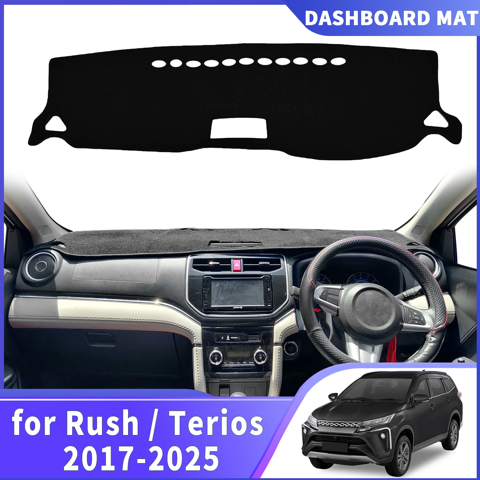 

for Toyota Rush Daihatsu Terios F800 2025-2016 2017 fit Dashboard Cover Sun Shade Mat Anti‑Glare Anti‑Reflection Carpet Dash Pad