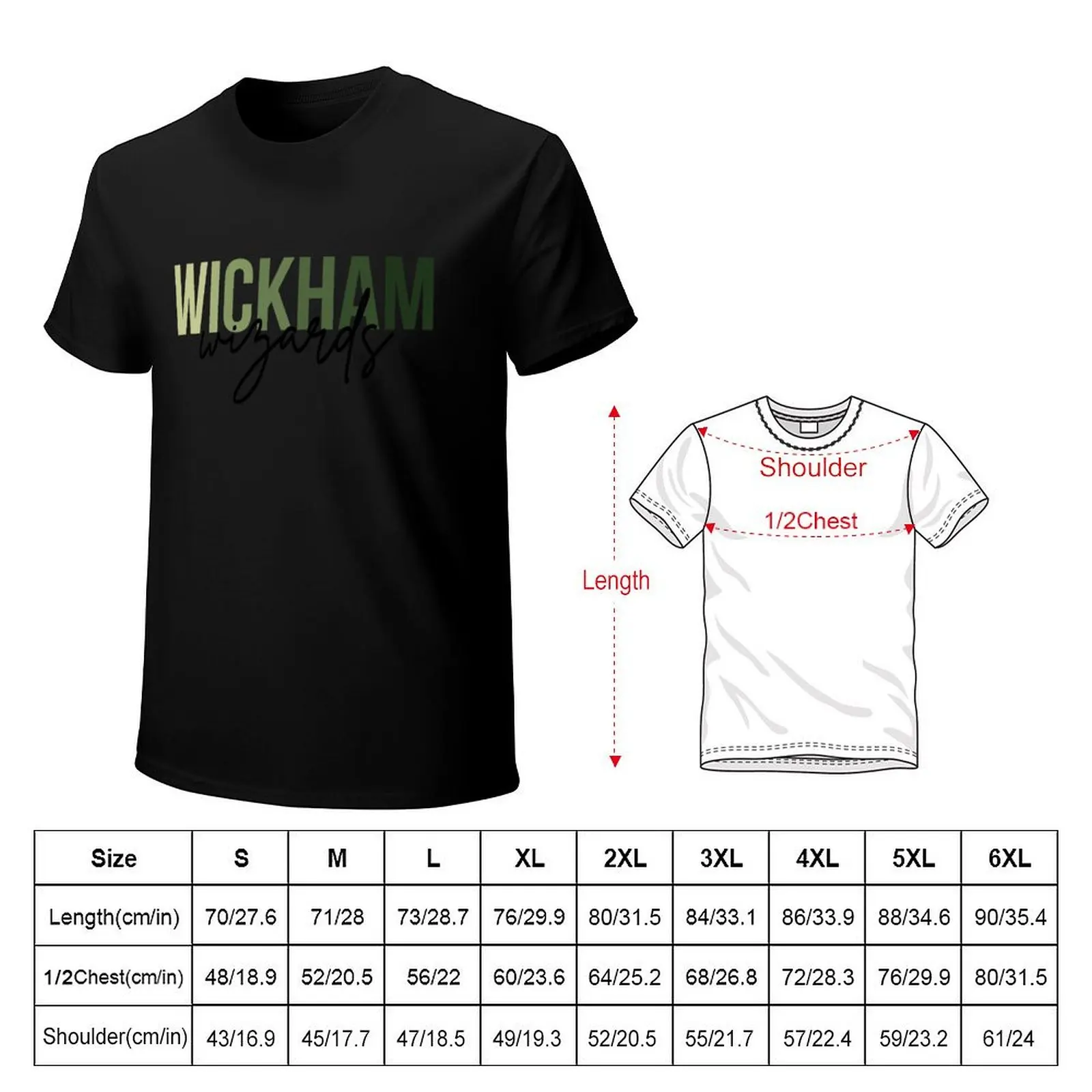 Wickham Wizards Simple (Best on Light) T-Shirt High Elasticity Sports T-Shirt
