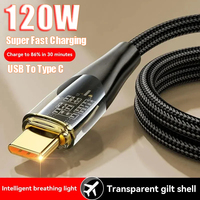 120W 6A USB To Type C Cable Super Fast Charging Data Cord For Xiaomi 12 Redmi Note 11 Samsung S23 S22 Huawei Type-c Charger Cord
