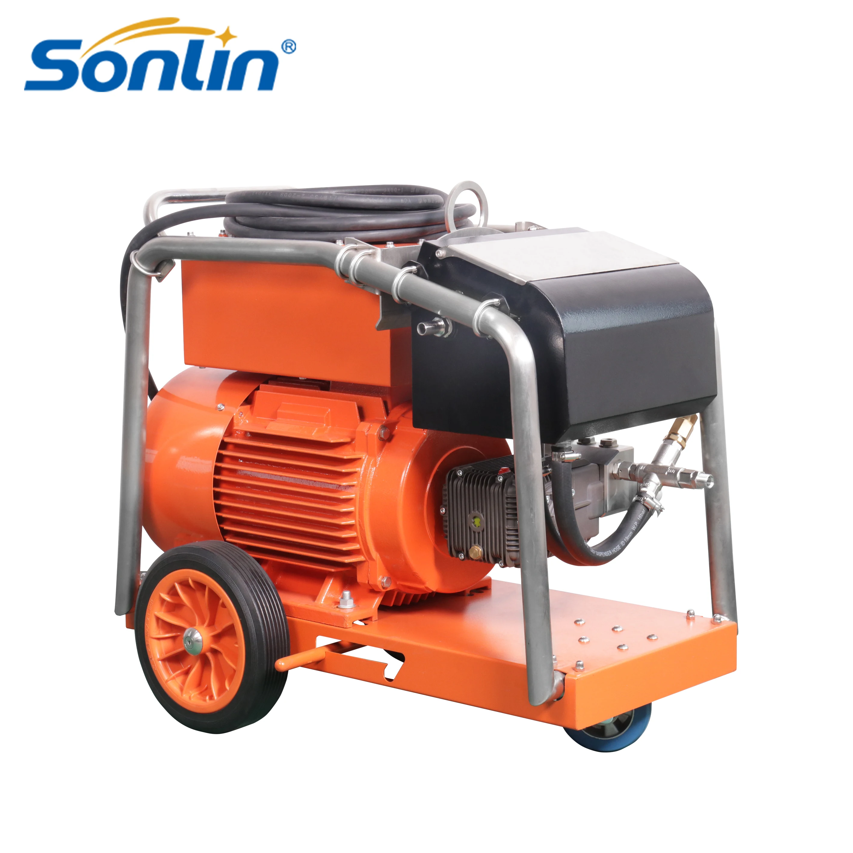 18LPM 500Bar Electric Motor Industrial Ultra High Pressure Washer Cleaning Machine for Ship Cleaning