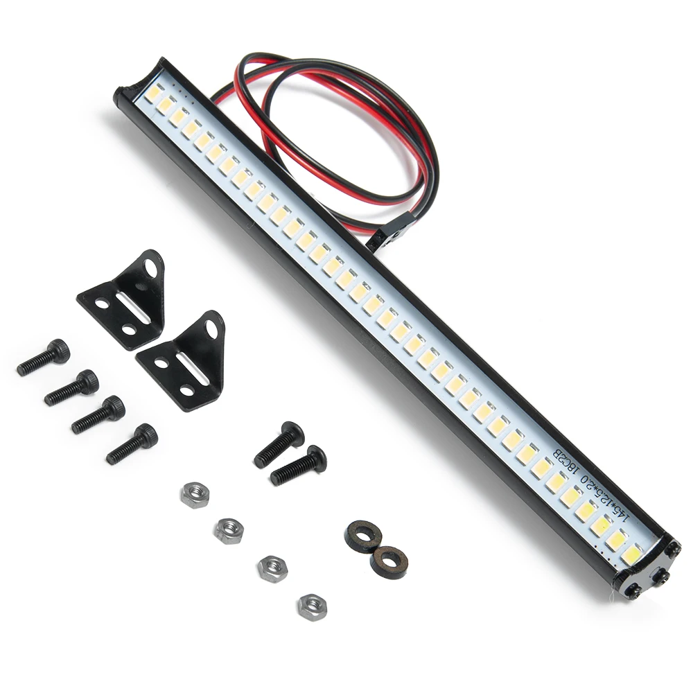 150MM 36 LED Light Bar Roof Lamp Lights for Axial SCX10 90046 TRX4 Slash 1/8 1/10 RC Crawler Truck