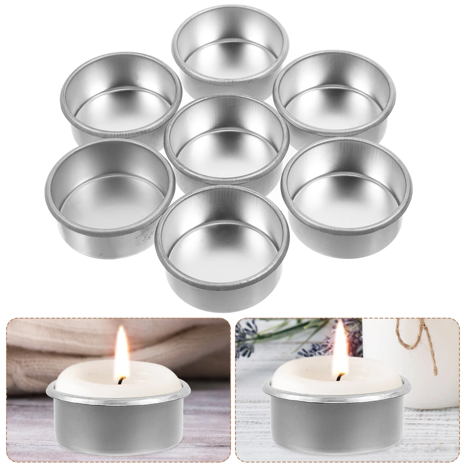 20 Uds. Portavelas, taza vacía con tapa, contenedores decorativos, velas cónicas DIY