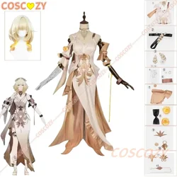 Honkai Star Rail Aglaea Cosplay Costume Golden Wig Uniform Women Girls Game Cosplay Outfit Full Set Carnival Event Con Cosplay