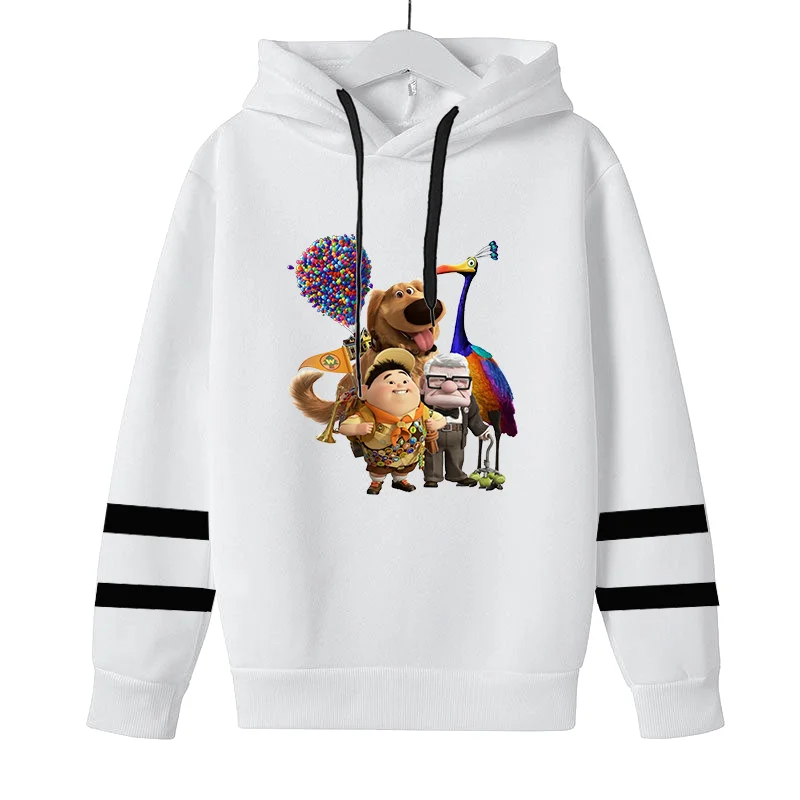 Disney Cartoon Movie Up Boys Girls Sports Pullover Tops Hoodie Men Women Harajuku Loose Long Sleeve Hooded Pullover