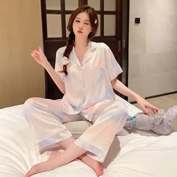 Y2k Korean Ins Harajuku Sweet Print Women's Pajamas French Romantic Aesthetics Home Sleepwear 2024 New Autumn Fashion Nightwear