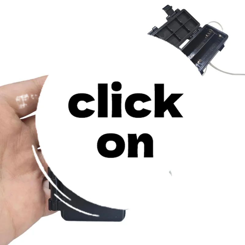 Portabatteria AA a 2 sezioni Cartuccia batteria impermeabile e antipolvere da 3 V n. 5 con accessori fai da te ON-OFF