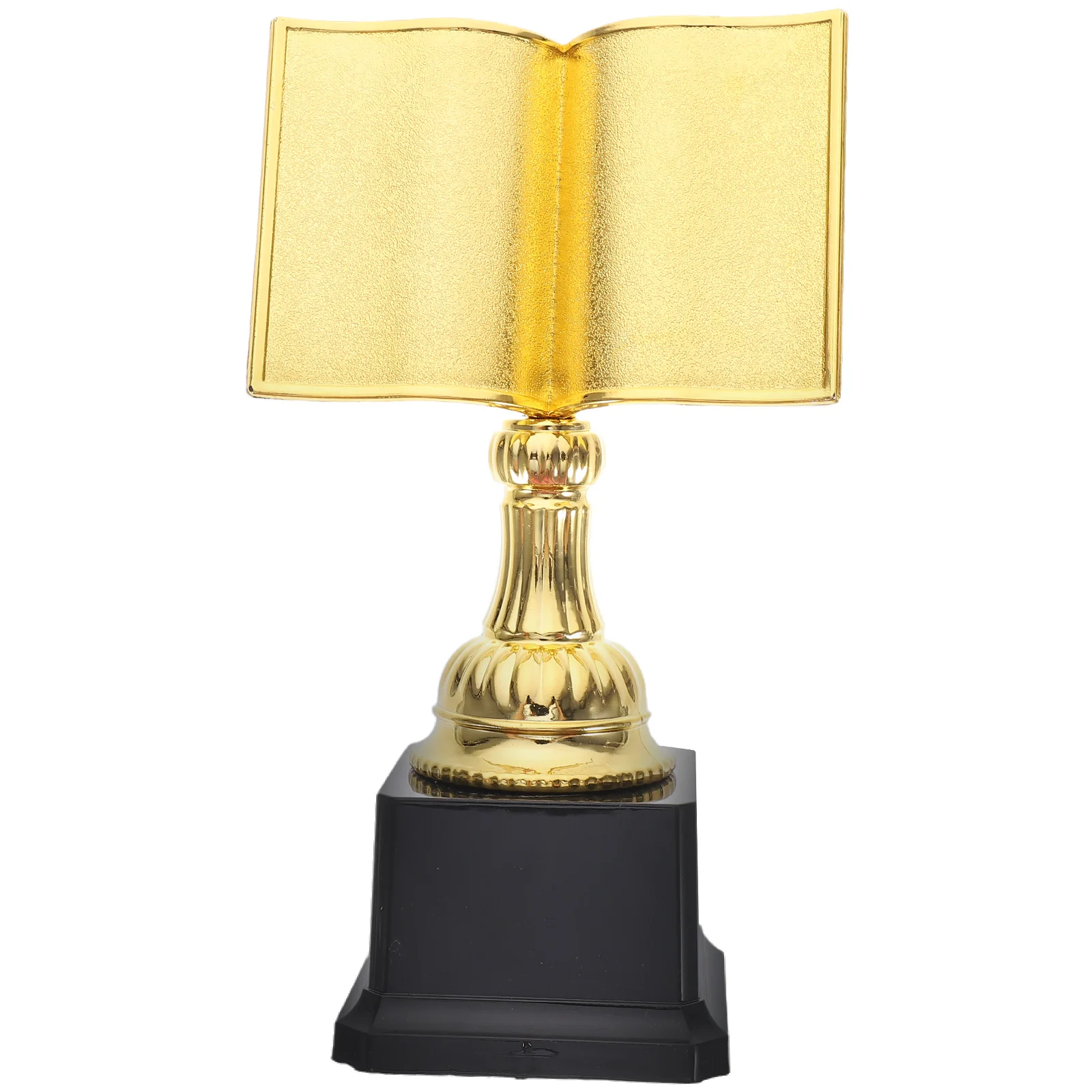 

Golden Plastic Award Trophy for Reading Competition Kids Check in Prize Parent-child Trophies Mini Size Library Use