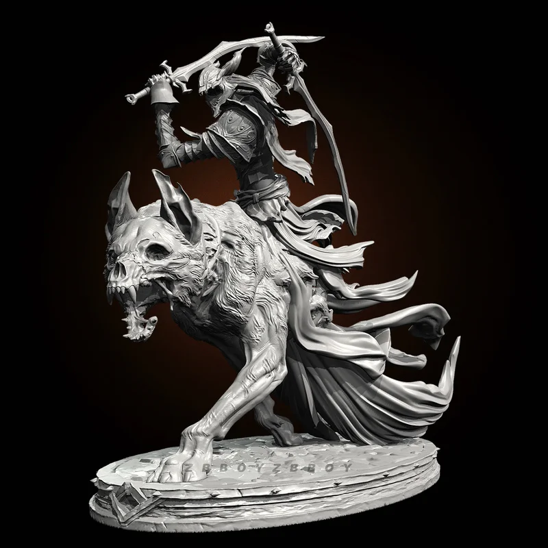 

90 мм 110 мм Зомби Волк Рыцарь Смола Модель Фигурка Gk Микро Миниатюрная 3d Печатная Белая Модель Игрушки Несобранный И Неокрашенный Комплект