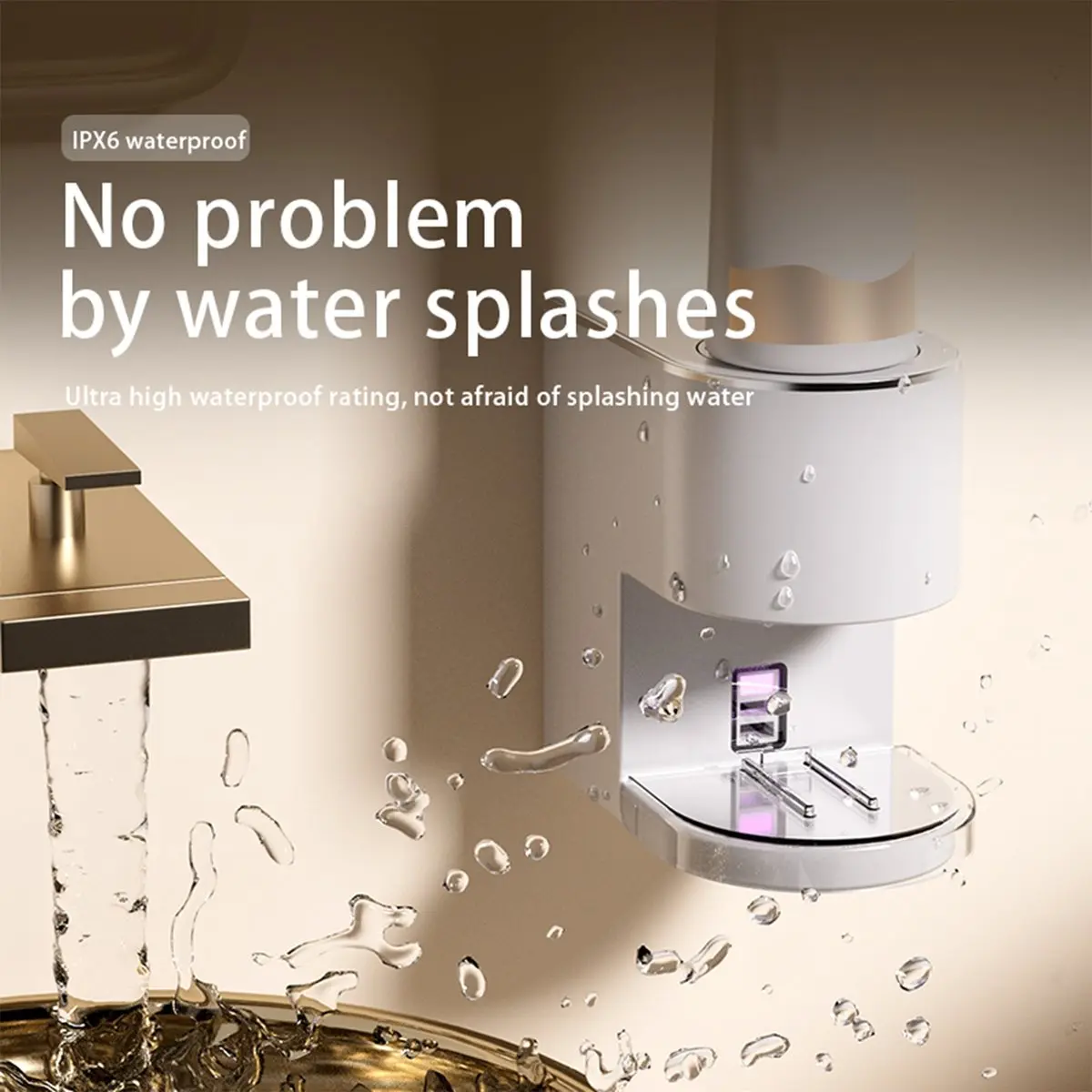 عصارة معجون الأسنان التعريفي الأوتوماتيكية بالكامل، عصارة معجون الأسنان الكهربائية المثبتة على الحائط للأطفال والكبار أ