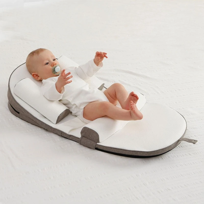 Newborn Baby Slope Pillow Anti-Spitting Milk Spill Choking Milk Bed Middle Bed Spinal Cushion Adjustable Slope Cushion