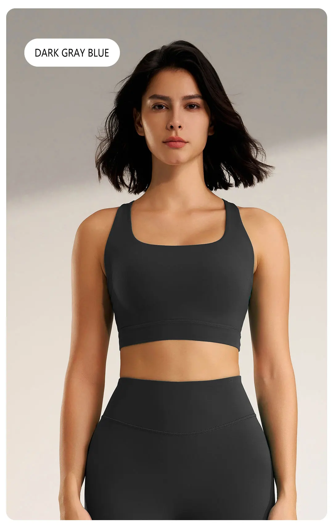 Damen Sport-BHs mit Kreuzgurten, Yoga-BH-Oberteile, stoßfeste Laufunterwäsche mit Polster, Workout-Tanktops, Fitness-Gym-Weste, BH – Detail 13