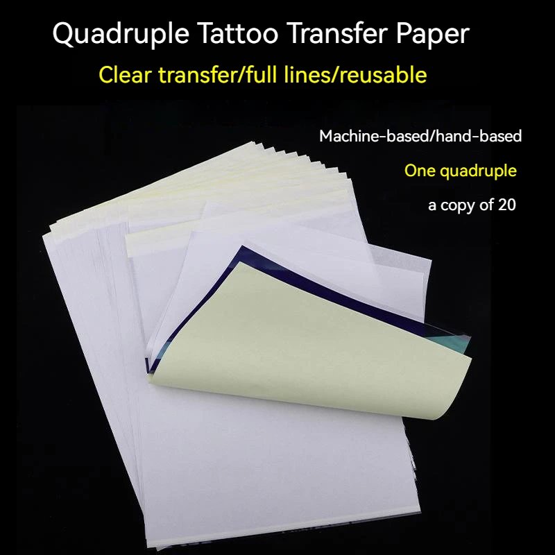 

20PCS/40PCS/60PCS Tattoo Transfer Paper Spirit Master Stencil Copier Hot Carbon Tattoo Paper