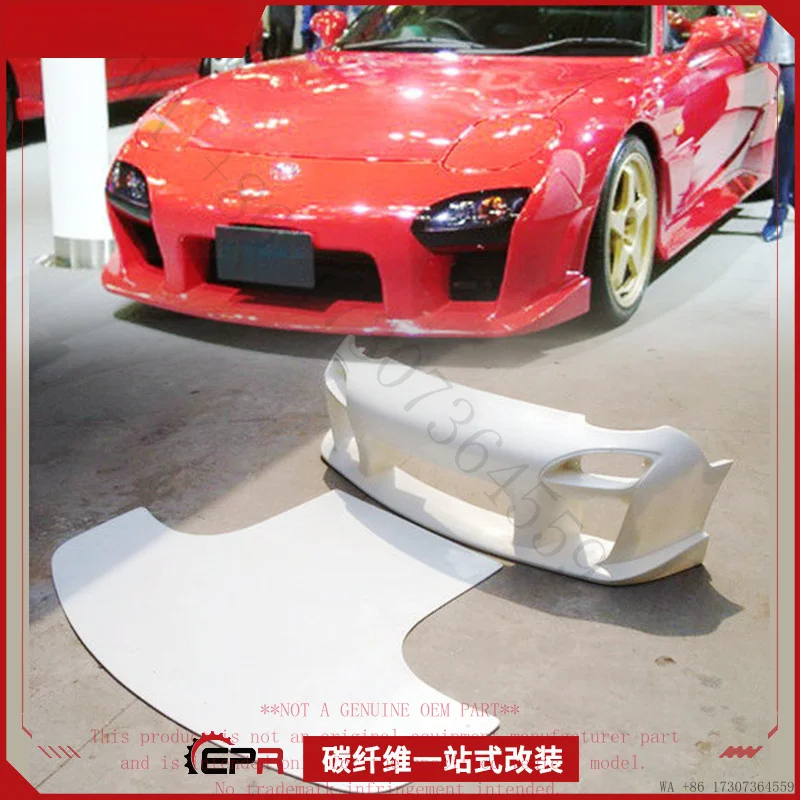 Suitable for MAZDA RX7 FD3S front bumper Mazdaspeed modification, front lip body kit