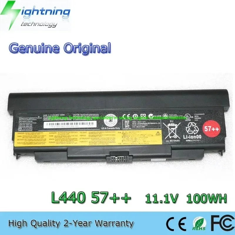

Оригинальный аккумулятор для ноутбука 45N1152 45N1769 45N1779 11,1 В 100 Втч для Lenovo Thinkpad 57 + W540 T540P T440P L440